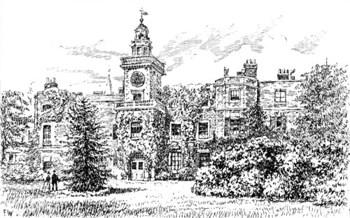 Bruce Castle, Tottenham, where Sir Rowland Hill established the school, 1890. Creator: Unknown.