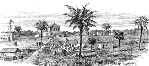 ...Emin Pasha Relief Expedition: sketches from Zanzibar - Bagamoyo...Mr. Stanley’s followers, 1890. Creator: Unknown.