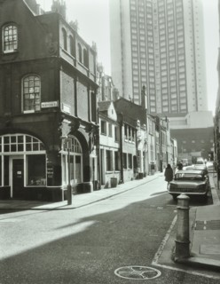 1-17 Shepherd Market, Westminster LB, London: looking east, 1967. Creator: Unknown.