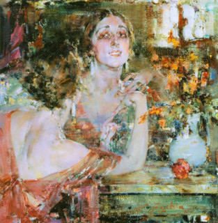 Portrait of the ballet dancer Vera Fokina (1886-1958), 1923-1925.