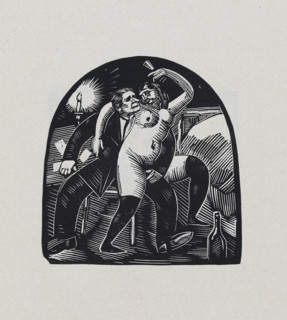 From the series "Wine, women and cards", 1920. Creator: Vasyl' Masyutin.