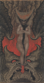 La Femme de Satan, 1919. Creator: Nikolay Kalmakov.