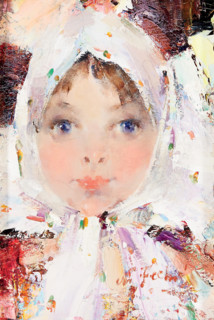 Little Russian Girl, early-mid 20th century.  Creator: Nikolay Feshin.