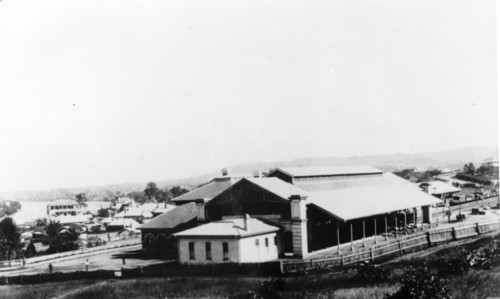 North-east end of the Roma Street Railway Station in Brisbane, c1879. Creator: Unknown.