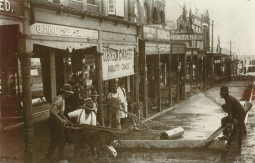 Concreting 670 - 680 Military Road, Mosman, c1920. Creator: Unknown.