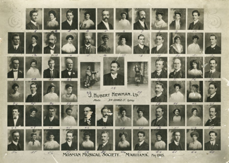 Mosman Musical Society : the company, 1905. Creator: John Hubert Newman.