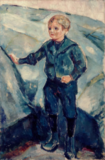 Boy in Blue, c1900. Creator: Edvard Munch.