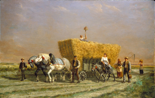 Last Load of Wheat, 1892. Creator: Jules Jacques Veyrassat.