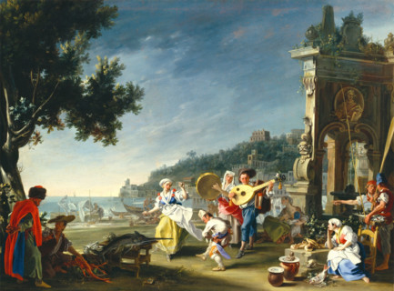 Tarantella at Mergellina, c1750. Creator: Filippo Falciatore.
