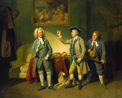 Scene from "Love in a Village", 1767. Creator: Johan Zoffany.