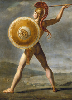 Roman Warrior, 1824. Creator: Workshop of Jacques Louis David.