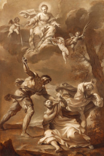 Martyrdom of Saint Peter Martyr, c1727. Creator: Felice Torelli.