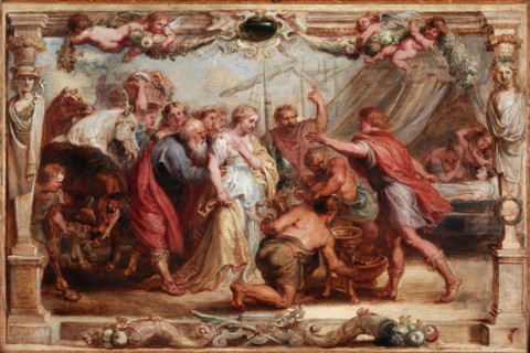 Briseis Given Back to Achilles, between 1630 and 1631. Creator: Peter Paul Rubens.