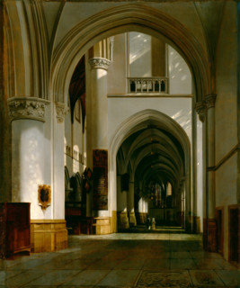 Interior of the Grote Kerk, Haarlem, 1676. Creator: Job Adriaensz Berckheyde.