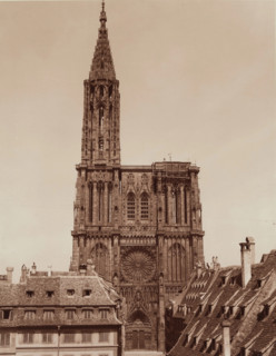 Notre Dame Cathedral, Strasbourg, between 1867 and 1870. Creator: Adolphe Braun.