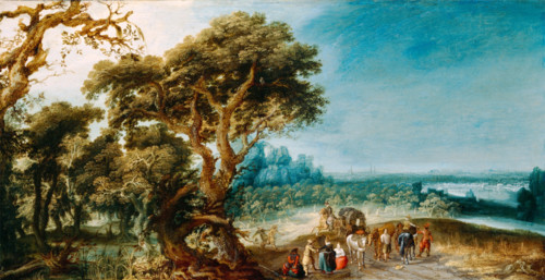 Landscape with a Carriage Hold-Up, c.between 1615 and 1625. Creator: Jacob Jacobsz. Van Geel.