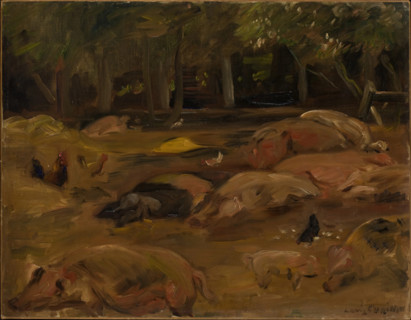 The Piggery, 1912. Creator: Lovis Corinth.
