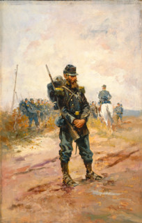 A Soldier, c1860-1885. Creator: Alphonse de Neuville.