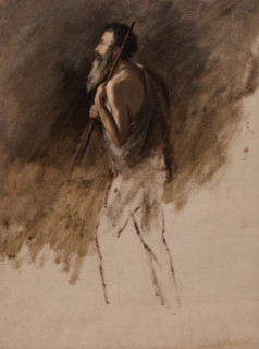 Study for Standing Shepherd, 1831 or 1832. Creator: Thomas Cole.