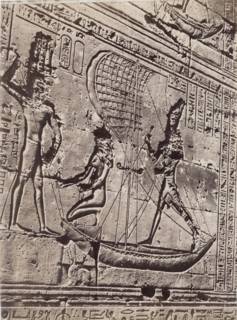 Bas-relief at Edfu, Egypt, 1890. Creator: Anon.