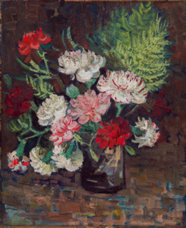 Vase with Carnations, 1886. Creator: Vincent van Gogh.