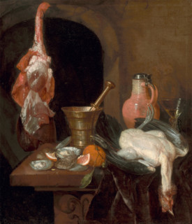 Preparations for a Meal, 1664. Creator: Abraham van Beyeren.