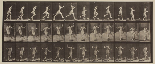 Plate 170 from Animal Locomotion, 1887. Creator: Eadweard J Muybridge.