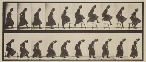 Plate 156 from Animal Locomotion, 1887. Creator: Eadweard J Muybridge.