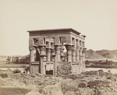 Kiosk of Trajan (Pharoah's Bed) on the Island of Philae, between 1860 and 1903. Creator: Antonio Beato.