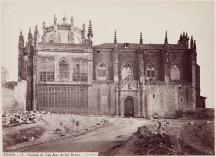 Facade of Saint John of the Kings, Toledo, Spain, between 1875 and 1892. Creator: Juan Laurent.