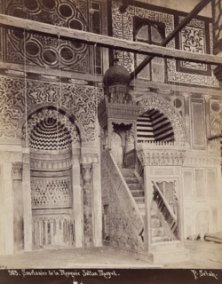 Sanctuary of the Mosque of el Muayyad, Cairo, 19th century. Creator: Pascal Sébah.