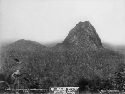 Glasshouse Mountains, Tibberoowuccum from Mt Ewen, 1894. Creator: Unknown.