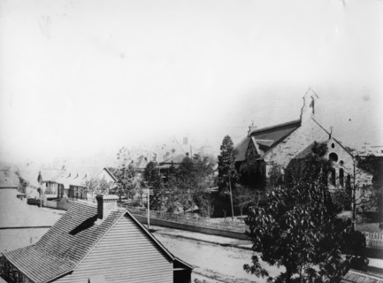 All Saints Church, Wickham Terrace from Dr Bancroft's c1884. Creator: Unknown.