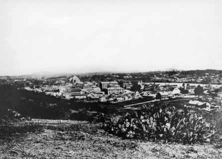 Aerial view of Brisbane, Queensland 1876. Creator: Unknown.