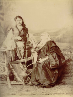 Photos of women of Point Said - Egypt, 1880. Creator: Hippolyte Arnoux.