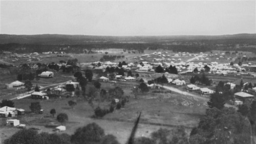 The township of Stanthorpe, Queensland from Mt Marlay, 1920. Creator: Jack Bain.