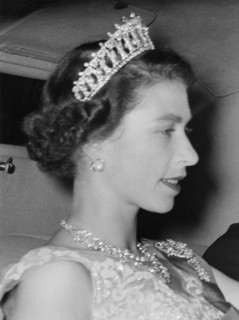 Queen Elizabeth's and Prince Phillip's first Royal visit to Brisbane, Queensland, Australia, 1954. Creator: Jack Bain.