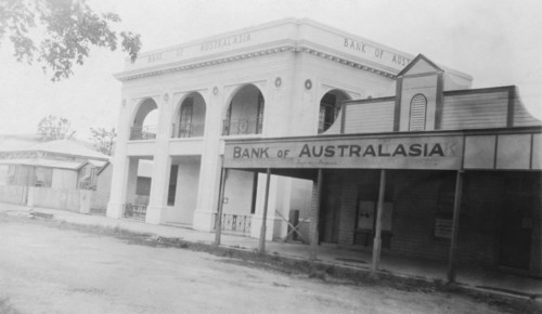 Bank of Australasia, Lake Street, Cairns, Queensland, 1935. Creator: Jack Bain.