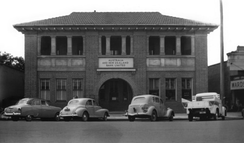 ANZ Bank, Formerly - Bank of Australasia, Dalby, Queensland, 1955. Creator: Jack Bain.