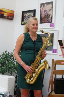 Jo Fooks, Jo Harrop and Friends, Clocktower Cafe Jazz Club, Croydon, London, 29 May 2025. Creator: Brian O'Connor.