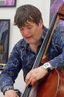 Andy Cleyndert, Jo Harrop and Friends, Clocktower Cafe Jazz Club, Croydon, London, 29 May 2025. Creator: Brian O'Connor.