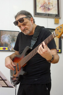 Giovanni Crescenzi, Ruta Di Trio, Clocktower Cafe Jazz Club, Croydon, London, 24 July 2025. Creator: Brian O'Connor.