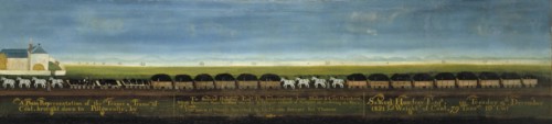 A Plain Representation of the Teams and Trams of Coal, brought down to Pillgwenlly..., 1821. Creator: John Thomas.
