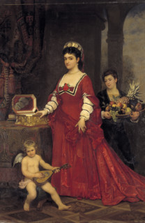 Adelina Patti, late 19th century. Creator: Karl Friedrich Steinhardt.
