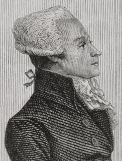 French Revolution: Portrait of Robespierre speaking in Convention, 1876.  Creator: Adolphe François Pannemaker.