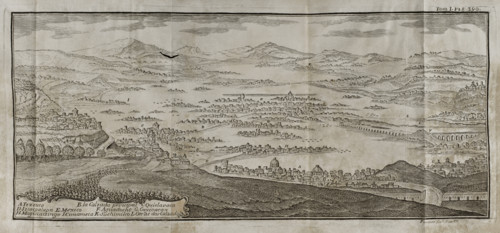 Representation of the city of Mexico (Mexico-Tenochtitlan), 1771. Creator: Domingo Pauner.