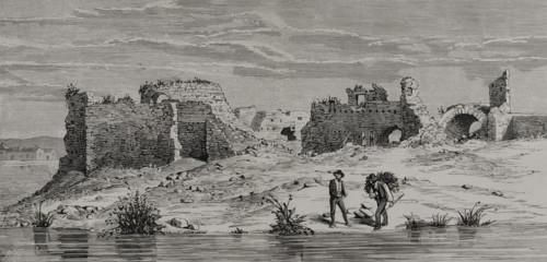 Remains of the Castle of Calatrava la Vieja, Spain, 1878. Creator: Bernardo Rico.