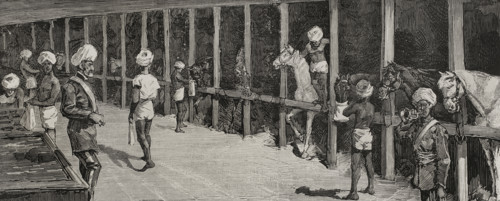 Second Afghan War (1878-1880): Transfer of a Bengal cavalry regiment from Malta to Bombay...1878.  Creator: Bernardo Rico.