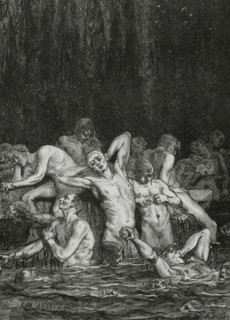 The Divine Comedy (1307-1321): Inferno (Hell), 1888.  Creators: Jean Edouard Dargent, E Thomas.