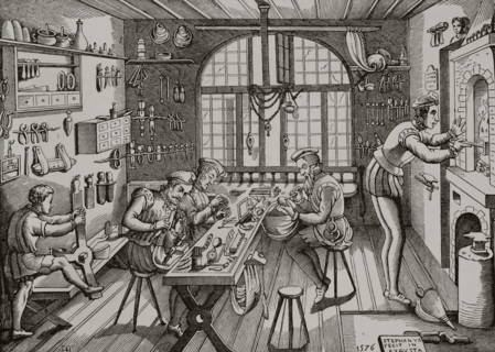 Etienne Delaune, Goldsmith's Workshop, 1877.  Creator: Etienne Delaune.